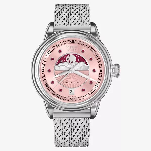 Часовник Aviator DOUGLAS MOONFLIGHT GEMSTONE EDITION RUBY 36MM V.1.33.0.417.5 Часовник Aviator DOUGLAS MOONFLIGHT GEMSTONE EDITION RUBY 36MM V.1.33.0.417.5