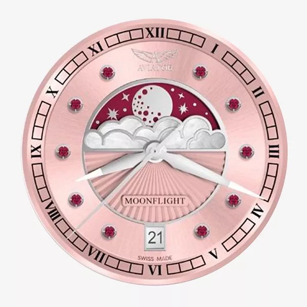 Часовник Aviator DOUGLAS MOONFLIGHT GEMSTONE EDITION RUBY 36MM V.1.33.0.417.5 Часовник Aviator DOUGLAS MOONFLIGHT GEMSTONE EDITION RUBY 36MM V.1.33.0.417.5